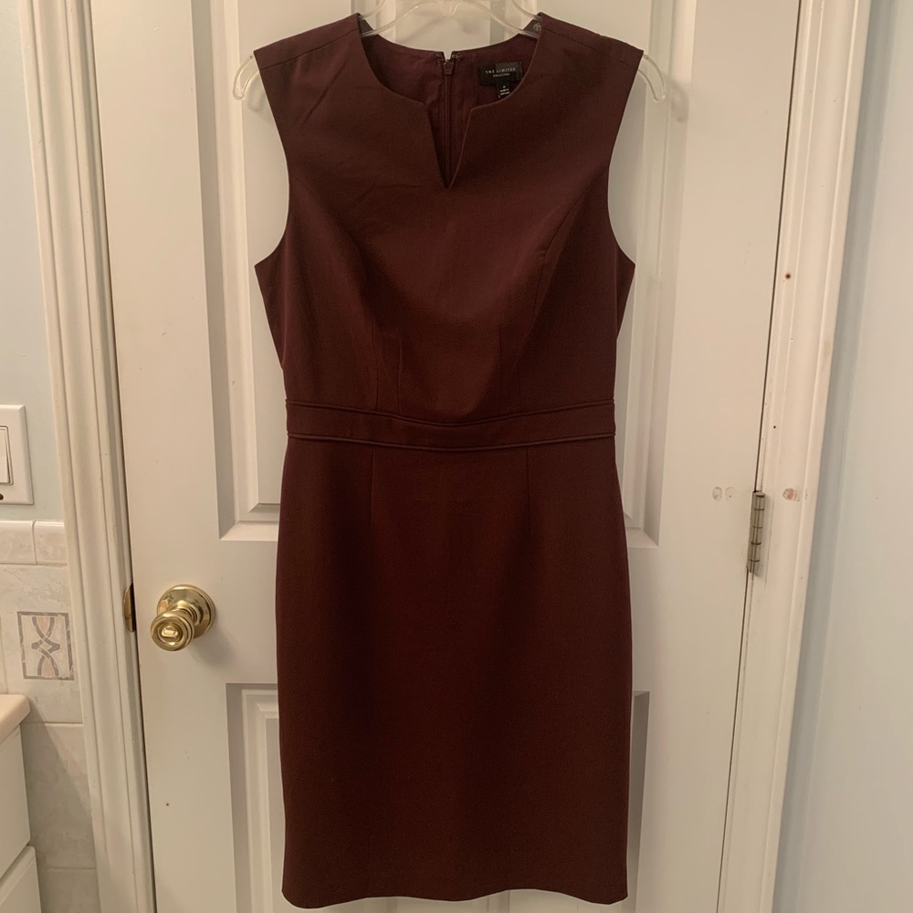 Maroon business casual dress for women